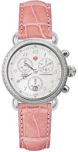 Michele CSX Battery Operated Quartz Pearl White Watch MWW03C000012 