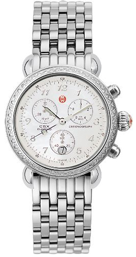 Michele CSX Battery Operated Quartz Pearl White Watch MWW03C000013 