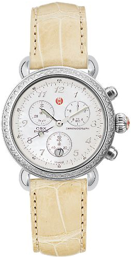 Michele CSX Battery Operated Quartz Pearl White Watch MWW03C000110 