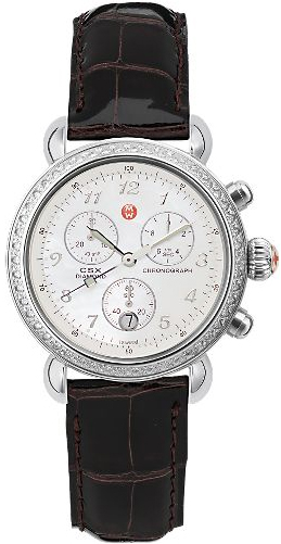 Michele CSX Battery Operated Quartz Pearl White Watch MWW03C000123 