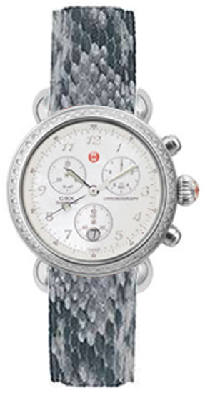 Michele CSX Battery Operated Quartz Pearl White Watch MWW03C000227 