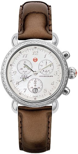 Michele CSX Battery Operated Quartz Pearl White Watch MWW03C000281 