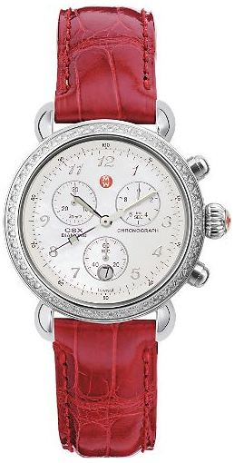 Michele CSX Battery Operated Quartz Pearl White Watch MWW03C000324 