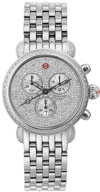 Michele CSX Battery Operated Quartz Diamonds Watch MWW03C000212 
