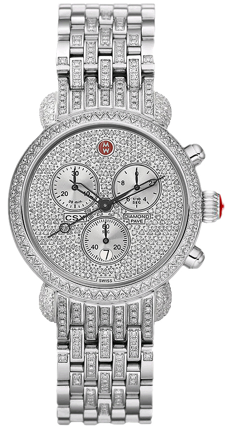 Michele CSX Battery Operated Quartz Diamonds Watch MWW03C000504 