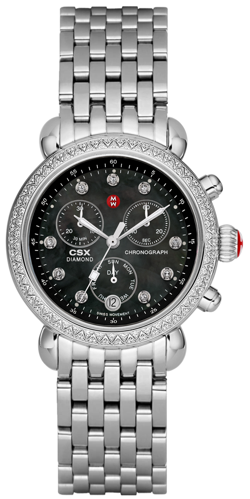 Michele CSX Battery Operated Quartz Diamonds Ladies Watch MWW03M000192 