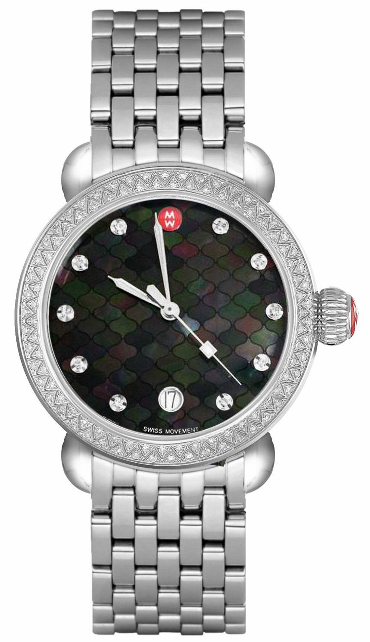 Michele CSX Battery Operated Quartz Black Watch MWW03R000014 