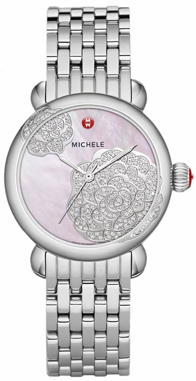 Michele CSX Battery Operated Quartz Pink Watch MWW03T000021 
