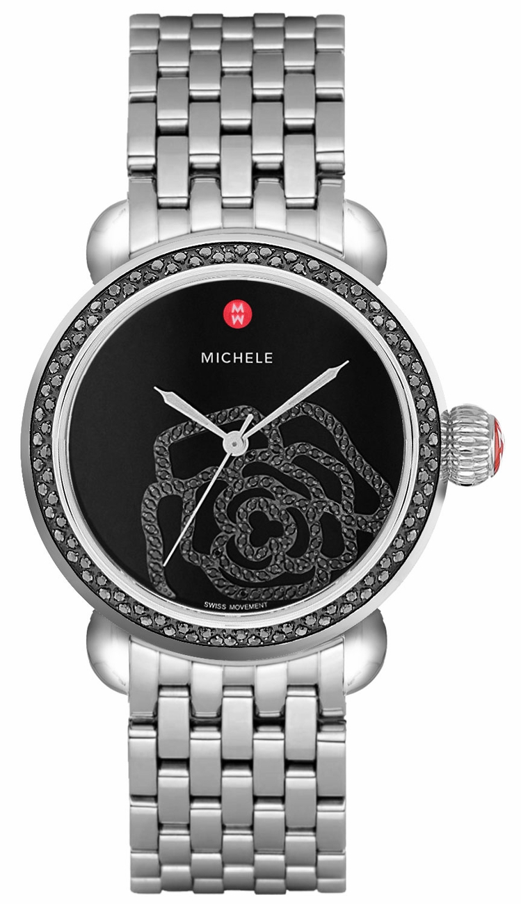 Michele CSX Battery Operated Quartz Black Watch MWW03T000027 