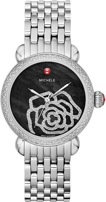 Michele CSX Battery Operated Quartz Black Watch MWW03T000031 