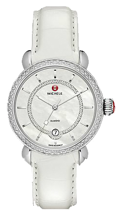 Michele CSX Battery Operated Quartz Pearl White Watch MWW03T000039 
