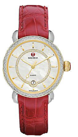 Michele CSX Battery Operated Quartz Pearl White Watch MWW03T000044 