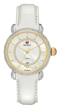 Michele CSX Battery Operated Quartz White Watch MWW03T000046 