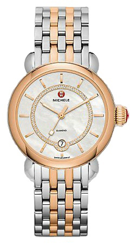 Michele CSX Pearl White Watch MWW03T000066 