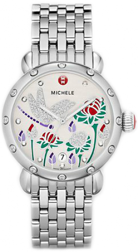 Michele CSX Battery Operated Quartz White Watch MWW05D000004 