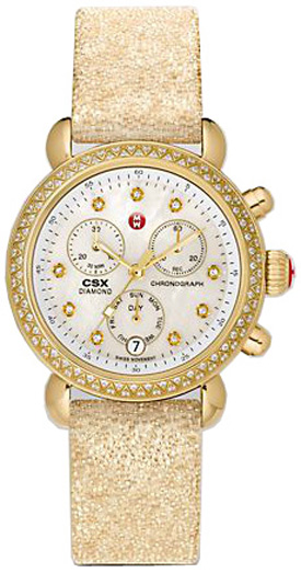 Michele CSX Pearl White Watch MWW03M000206 