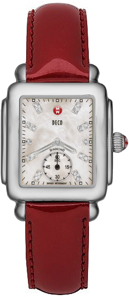Michele Deco Collection Battery Operated Quartz Pearl White Ladies Watch MWW06V000014 