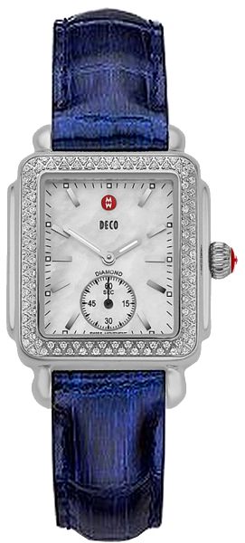 Michele Deco Collection Battery Operated Quartz Pearl White Ladies Watch MWW06V000024 