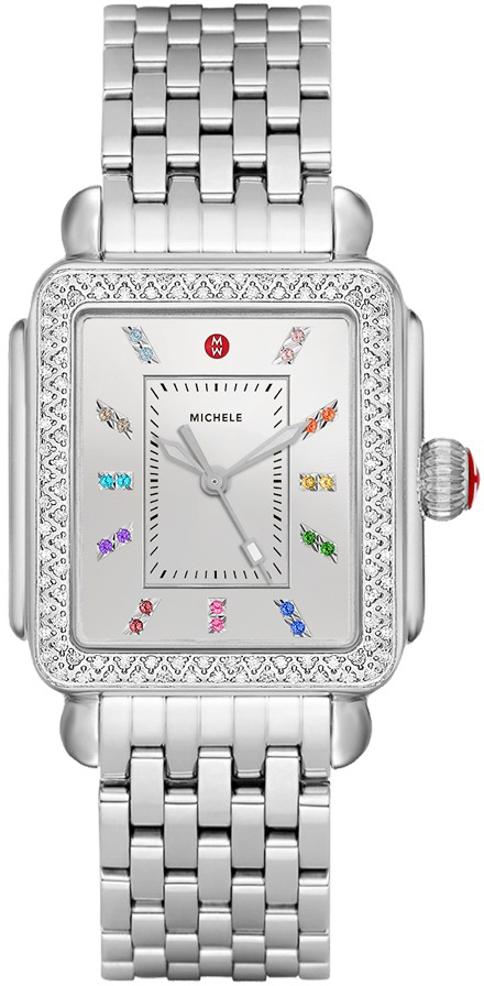 Michele Deco Collection Battery Operated Quartz Silver Ladies Watch MWW06P000295 