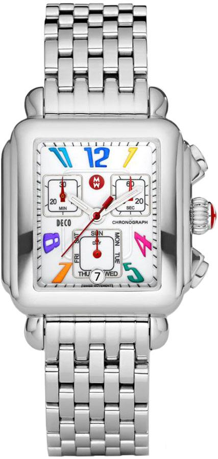 Michele Deco Collection Battery Operated Quartz White Ladies Watch MWW06P000018 