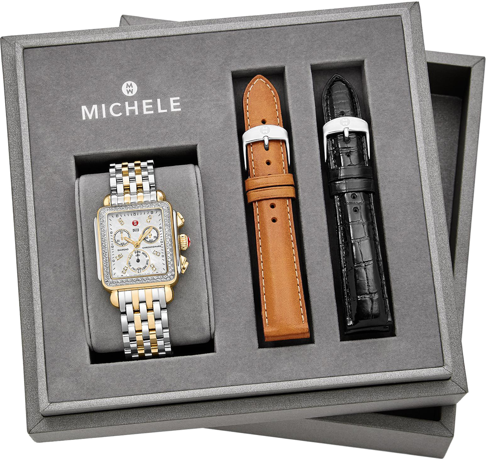 Michele Deco Collection Pearl White Ladies Watch MSL0004 