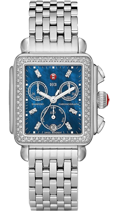 Michele Deco Collection Blue Ladies Watch MWW06P000219 