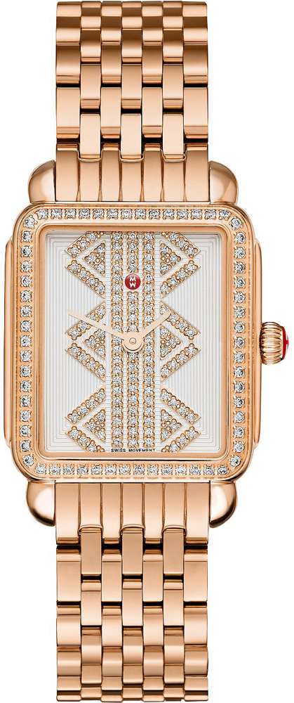 Michele Deco Collection Battery Operated Quartz White Ladies Watch MWW06I000021 