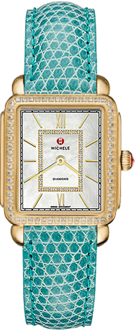 Michele Deco Collection Battery Operated Quartz Pearl White Ladies Watch MWW06I000009 