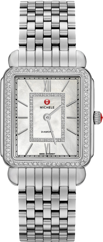 Michele Deco Collection Pearl White Ladies Watch MWW06X000001 