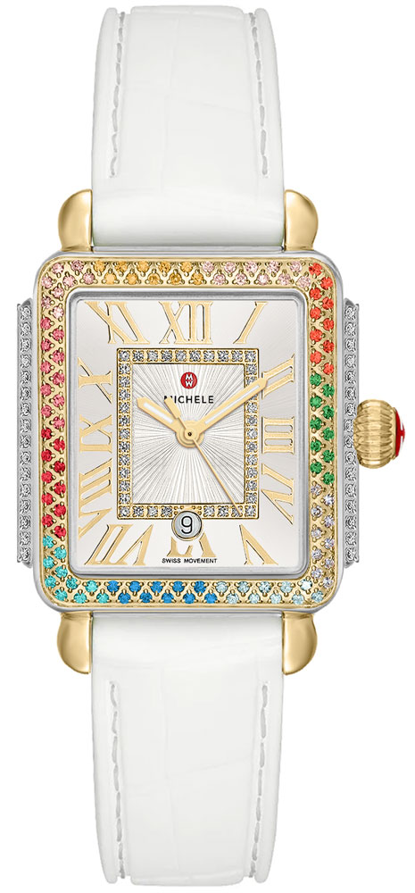 Michele Deco Collection Battery Operated Quartz Silver Ladies Watch MWW06G000022 