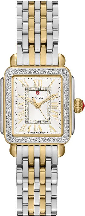 Michele Deco Collection Battery Operated Quartz Silver Ladies Watch MWW06D000163 