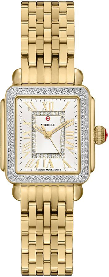 Michele Deco Collection Battery Operated Quartz Silver Ladies Watch MWW06D000164 