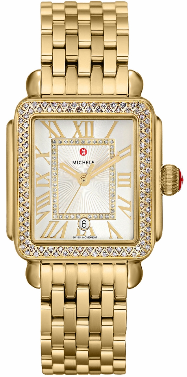 Michele Deco Collection Battery Operated Quartz White Ladies Watch MWW06T000161 