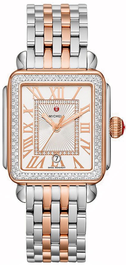 Michele Deco Collection Battery Operated Quartz Silver Ladies Watch MWW06T000220 