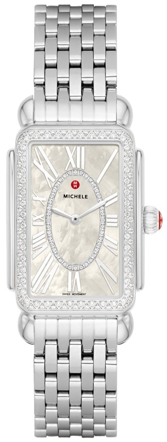 Michele Deco Collection Battery Operated Quartz Silver Ladies Watch MWW06E000142 