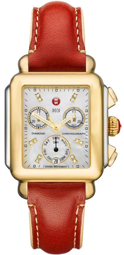Michele Deco Collection Battery Operated Quartz Diamonds Ladies Watch MWW06P000170 