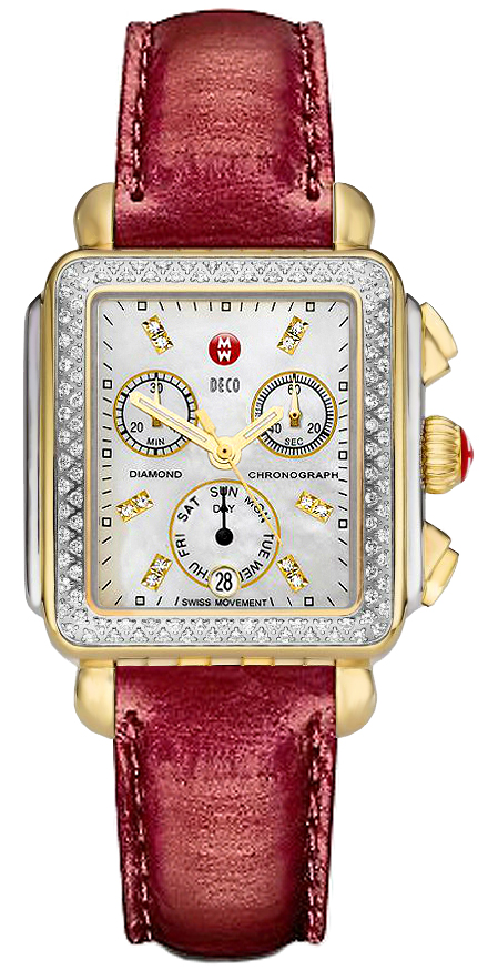 Michele Deco Collection Pearl White Ladies Watch MWW06P000203 