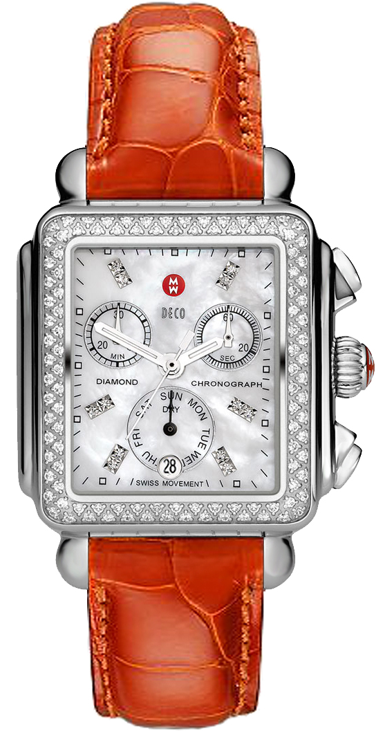 Michele Deco Collection Battery Operated Quartz Diamonds Ladies Watch MWW06P000214 