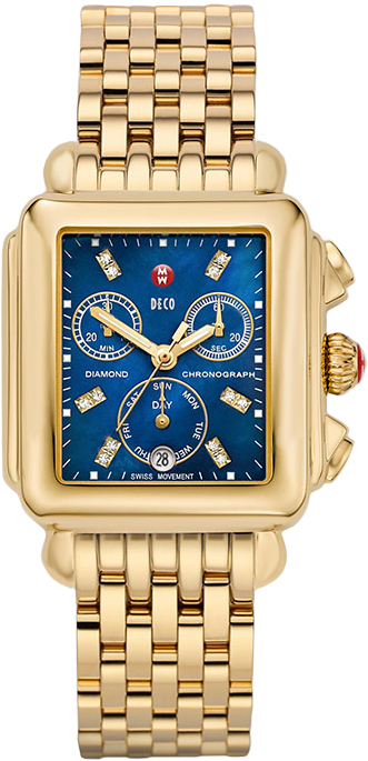 Michele Deco Collection Blue Ladies Watch MWW06P000221 