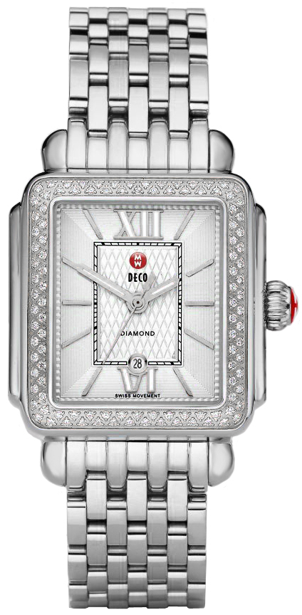 Michele Deco Collection Battery Operated Quartz Silver Ladies Watch MWW06T000055 