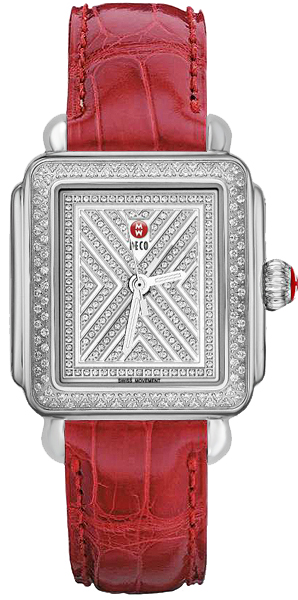 Michele Deco Collection Battery Operated Quartz Diamonds Ladies Watch MWW06T000065 