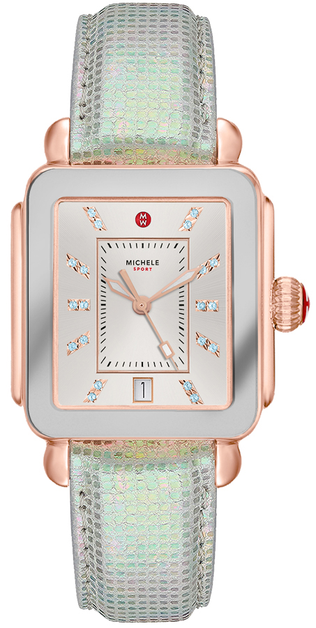 Michele Deco Collection Battery Operated Quartz Silver Ladies Watch MWW06K000033 