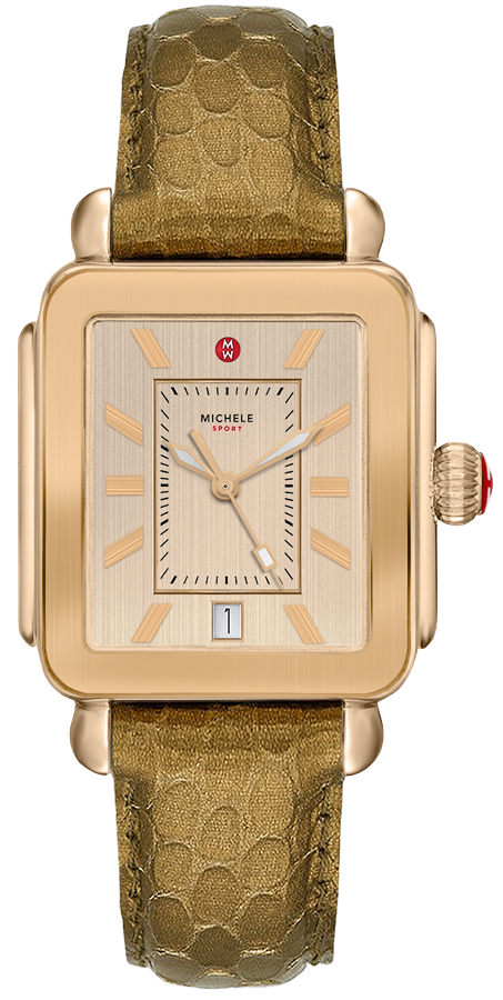 Michele Deco Collection Battery Operated Quartz Beige Ladies Watch MWW06K000041 