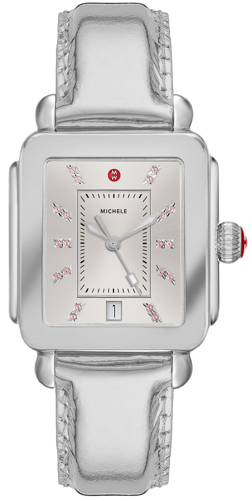 Michele Deco Collection Battery Operated Quartz Silver Ladies Watch MWW06K000021 