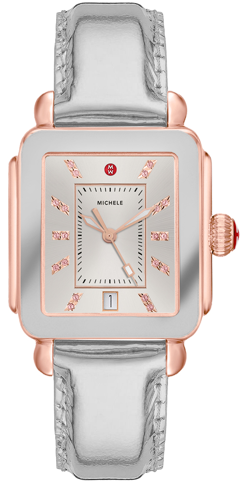 Michele Deco Collection Battery Operated Quartz Silver Ladies Watch MWW06K000023 