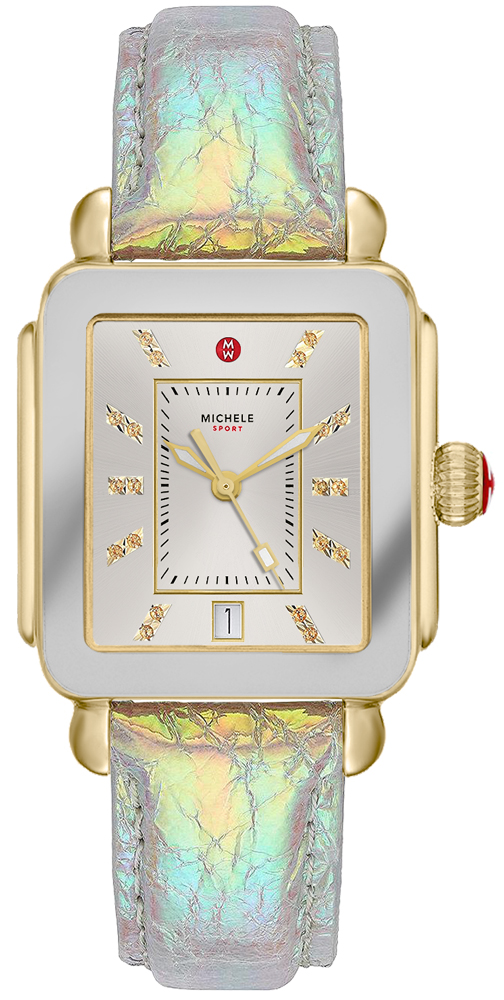 Michele Deco Collection Battery Operated Quartz Silver Ladies Watch MWW06K000031 