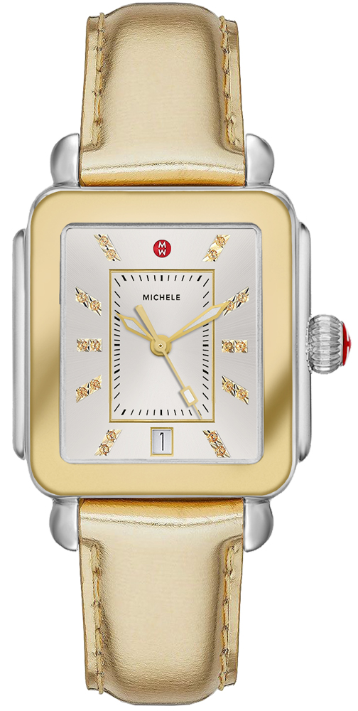 Michele Deco Collection Battery Operated Quartz Silver Ladies Watch MWW06K000024 