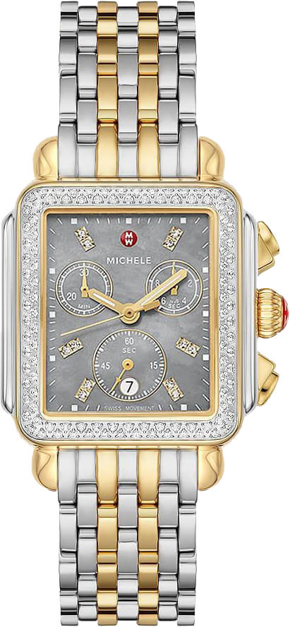 Michele Deco Collection Battery Operated Quartz Grey Ladies Watch MWW06A000785 