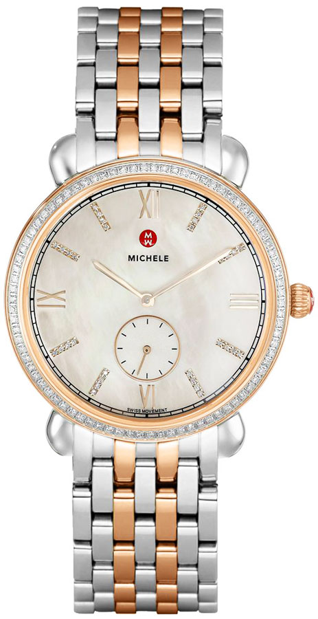 Michele Gracile Battery Operated Quartz Pearl White Watch MWW26A000005 