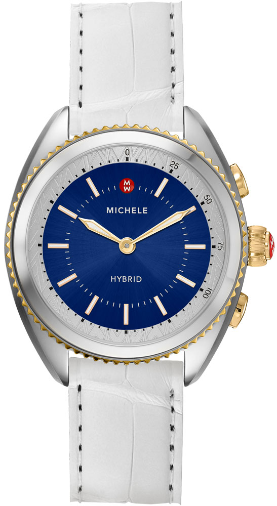 Michele Hybrid Smartwatch Battery Operated Quartz Blue Watch MWWT32A00008 